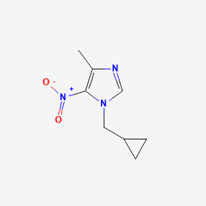 molecular formula C8H11N3O2 B3032441 1-(Cyclopropylmethyl)-4-methyl-5-nitro-1H-imidazole CAS No. 1803320-52-6