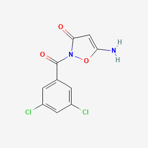 5-amino-2-[(3,5-dichlorophenyl)carbonyl]-1,2-oxazol-3(2H)-one