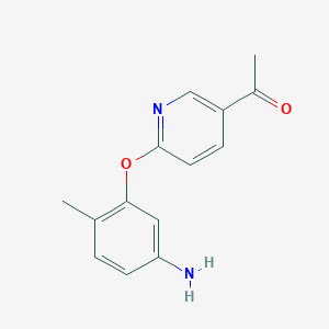 molecular formula C14H14N2O2 B3032445 5-Acetyl-2-(2methyl-5-aminophenoxy) pyridine CAS No. 1809098-75-6