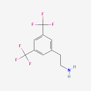 molecular formula C10H9F6N B3032447 3,5-Bis(trifluoromethyl)-benzeneethanamine CAS No. 181772-08-7