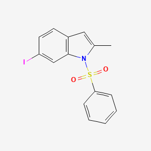 1-(Benzenesulfonyl)-6-iodo-2-methyl-1H-indole
