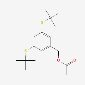 molecular formula C17H26O2S2 B3032449 3,5-Bis(tert-butylthio)benzyl Acetate CAS No. 1820649-93-1