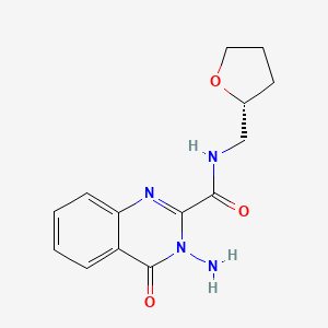 3-amino-4-oxo-N-[[(2R)-oxolan-2-yl]methyl]quinazoline-2-carboxamide