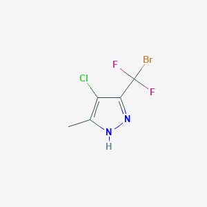 molecular formula C5H4BrClF2N2 B3032456 3-(Bromodifluoromethyl)-4-chloro-5-methyl-1H-pyrazole CAS No. 1884457-41-3