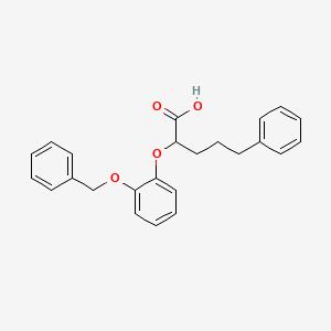 B3032491 2-(2-(Benzyloxy)phenoxy)-5-phenylpentanoic acid CAS No. 2007915-55-9