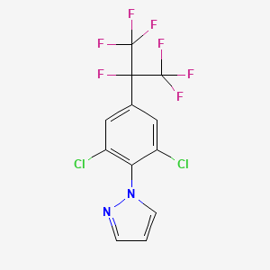 1-(2,6-Dichloro-4-(perfluoropropan-2-yl)phenyl)-1H-pyrazole