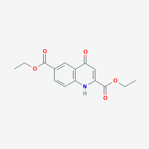 molecular formula C15H15NO5 B3032495 4-氧代-1,4-二氢喹啉-2,6-二羧酸二乙酯 CAS No. 2007919-57-3