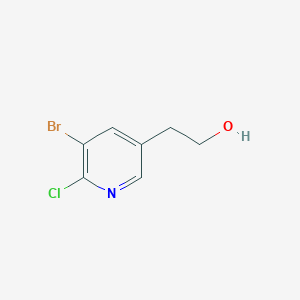 molecular formula C7H7BrClNO B3032497 2-(5-Bromo-6-chloropyridin-3-yl)ethan-1-ol CAS No. 2007919-90-4