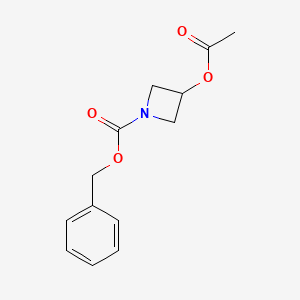 molecular formula C13H15NO4 B3032504 Benzyl 3-acetoxyazetidine-1-carboxylate CAS No. 2061980-39-8