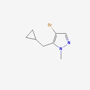 4-Bromo-5-(cyclopropylmethyl)-1-methyl-1h-pyrazole