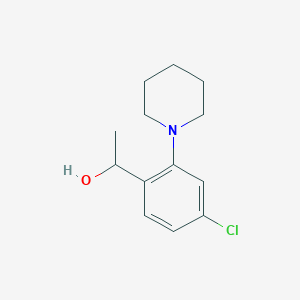 1-[4-Chloro-2-(1-piperidyl)phenyl]ethanol