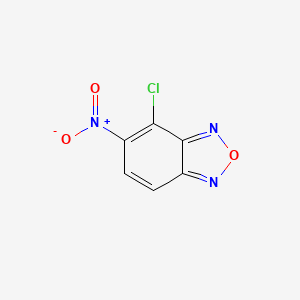 molecular formula C6H2ClN3O3 B3032551 4-chloro-5-nitrobenzo[c][1,2,5]oxadiazole CAS No. 22250-51-7