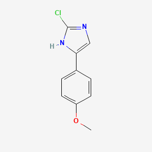 molecular formula C10H9ClN2O B3032554 2-chloro-5-(4-methoxyphenyl)-1H-imidazole CAS No. 227313-40-8