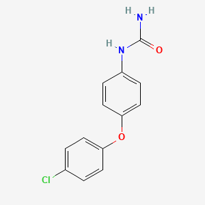 molecular formula C13H11ClN2O2 B3032566 [4-(4-Chlorophenoxy)phenyl]urea CAS No. 23822-43-7