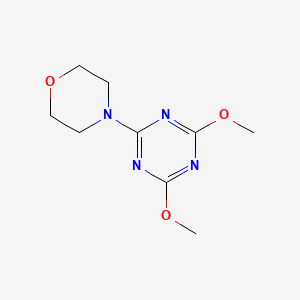 molecular formula C9H14N4O3 B3032571 4-(4,6-Dimethoxy-1,3,5-triazin-2-yl)morpholine CAS No. 241483-00-1