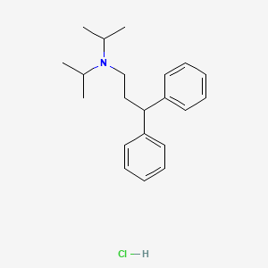 molecular formula C21H30ClN B3032572 Diisopromine hydrochloride CAS No. 24358-65-4