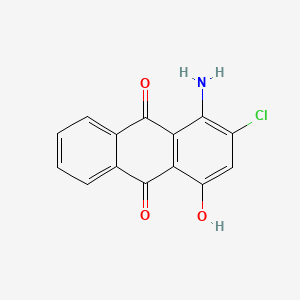 molecular formula C14H8ClNO3 B3032575 9,10-Anthracenedione, 1-amino-2-chloro-4-hydroxy- CAS No. 2478-67-3