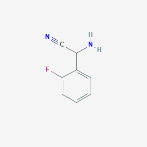 molecular formula C8H7FN2 B3032580 2-amino-2-(2-fluorophenyl)acetonitrile CAS No. 252637-90-4