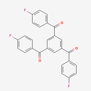 molecular formula C27H15F3O3 B3032593 [3,5-Bis(4-fluorobenzoyl)phenyl](4-fluorophenyl)methanone CAS No. 267668-44-0