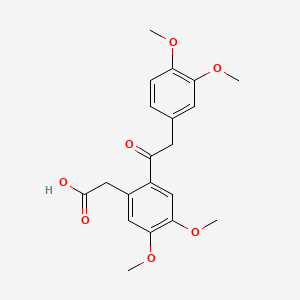 Acetic acid, (2-((3,4-dimethoxyphenyl)acetyl)-4,5-dimethoxyphenyl)-(8CI)