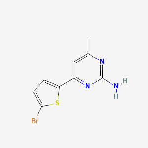 4-(5-Bromo-2-thienyl)-6-methyl-2-pyrimidinamine