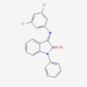 3-[(3,5-dichlorophenyl)imino]-1-phenyl-1,3-dihydro-2H-indol-2-one