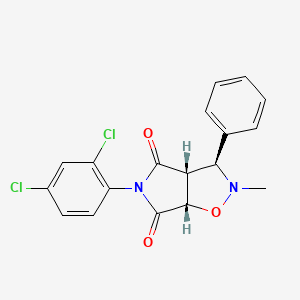 (3S,3aR,6aS)-5-(2,4-dichlorophenyl)-2-methyl-3-phenyl-3a,6a-dihydro-3H-pyrrolo[3,4-d][1,2]oxazole-4,6-dione