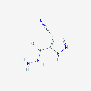 4-cyano-1H-pyrazole-3-carbohydrazide