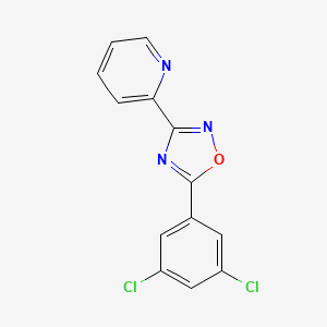 2-[5-(3,5-Dichlorophenyl)-1,2,4-oxadiazol-3-yl]pyridine