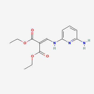 molecular formula C13H17N3O4 B3032651 Diethyl 2-{[(6-amino-2-pyridinyl)amino]methylene}malonate CAS No. 33007-33-9