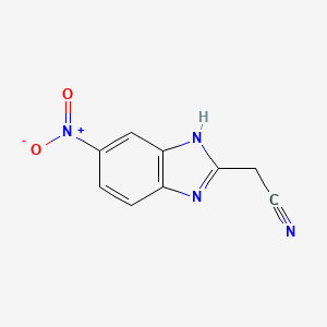 1H-Benzimidazole-2-acetonitrile, 5-nitro-