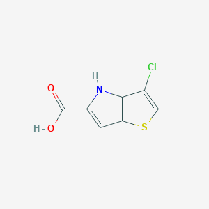 molecular formula C7H4ClNO2S B3032653 3-Chloro-4H-thieno[3,2-b]pyrrole-5-carboxylic acid CAS No. 332099-33-9