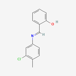 2-{(E)-[(3-chloro-4-methylphenyl)imino]methyl}phenol