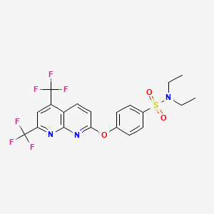 4-{[5,7-bis(trifluoromethyl)[1,8]naphthyridin-2-yl]oxy}-N,N-diethylbenzenesulfonamide