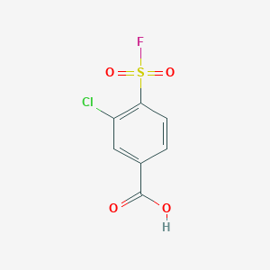 Benzoicacid, 3-chloro-4-(fluorosulfonyl)-
