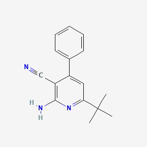 2-Amino-6-tert-butyl-4-phenylpyridine-3-carbonitrile