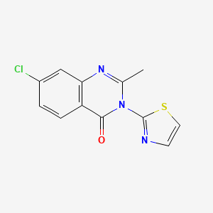 7-chloro-2-methyl-3-(1,3-thiazol-2-yl)-4(3H)-quinazolinone