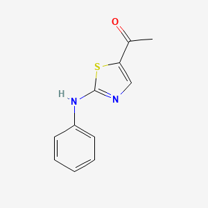 molecular formula C11H10N2OS B3032672 1-(2-Anilino-1,3-thiazol-5-yl)-1-ethanone CAS No. 343376-30-7