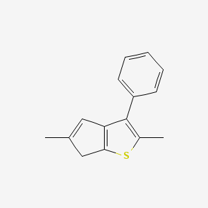 6H-Cyclopenta[b]thiophene, 2,5-dimethyl-3-phenyl-