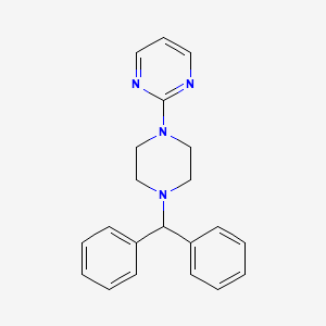 Pyrimidine, 2-(4-(diphenylmethyl)-1-piperazinyl)-