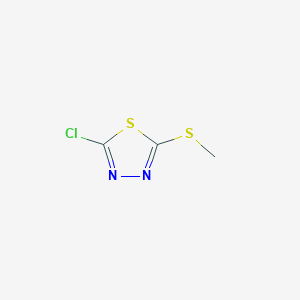 molecular formula C3H3ClN2S2 B3032694 2-Chloro-5-(methylthio)-1,3,4-thiadiazole CAS No. 36757-53-6