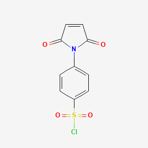 molecular formula C10H6ClNO4S B3032697 Benzenesulfonyl chloride, 4-(2,5-dihydro-2,5-dioxo-1H-pyrrol-1-yl)- CAS No. 36898-42-7