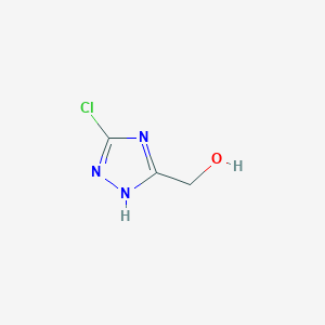 molecular formula C3H4ClN3O B3032711 (3-chloro-1H-1,2,4-triazol-5-yl)methanol CAS No. 385377-24-2