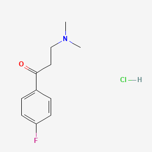 molecular formula C11H15ClFNO B3032717 3-(Dimethylamino)-1-(4-fluorophenyl)propan-1-one hydrochloride CAS No. 3935-51-1