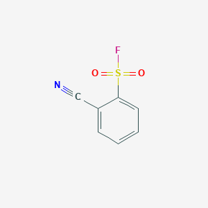molecular formula C7H4FNO2S B3032719 2-Cyanobenzene-1-sulfonyl fluoride CAS No. 395-46-0