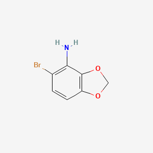 molecular formula C7H6BrNO2 B3032723 5-Bromo-1,3-benzodioxol-4-amine CAS No. 401811-78-7