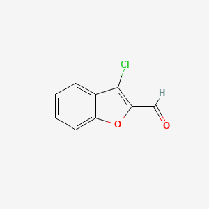 molecular formula C9H5ClO2 B3032729 3-Chloro-1-benzofuran-2-carbaldehyde CAS No. 40620-00-6