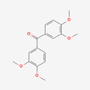 molecular formula C17H18O5 B3032734 Bis(3,4-dimethoxyphenyl)methanone CAS No. 4131-03-7