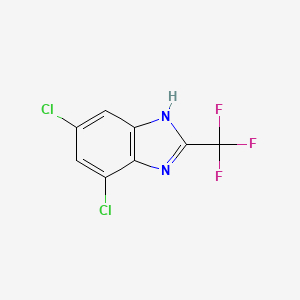 molecular formula C8H3Cl2F3N2 B3032742 Benzimidazole, 4,6-dichloro-2-(trifluoromethyl)- CAS No. 4228-88-0