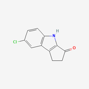 molecular formula C11H8ClNO B3032748 7-chloro-1,2-dihydrocyclopenta[b]indol-3(4H)-one CAS No. 441067-87-4